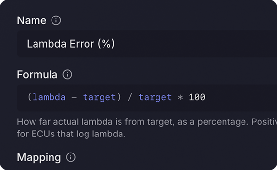 Math channels editor